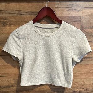 Abercrombie & Fitch Light Gray Women's Crop Top